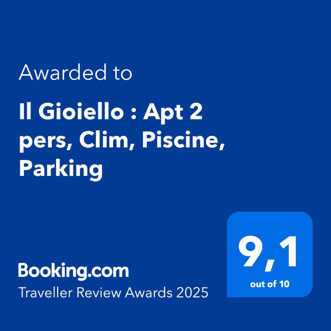 Il Gioiello : Apt 2 Pers, Clim, Piscine, Parking Antibes Eksteriør billede